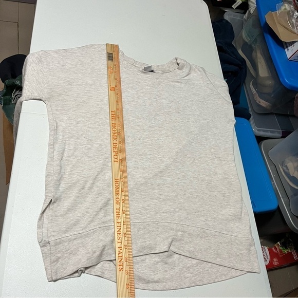 Athleta Coaster Luxe Recover Cozy Crewneck Sweater Sweatshirt Cream XS J2 - Picture 5 of 9